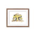 Picture of Yellow Tractor II _GroupedProduct_Rectangle_Landscape_Framed_Matted_