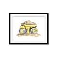 Picture of Yellow Tractor II _GroupedProduct_Rectangle_Landscape_Framed_Matted_