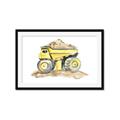 Picture of Yellow Tractor II _GroupedProduct_Rectangle_Landscape_Framed_Matted_