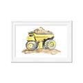 Picture of Yellow Tractor II _GroupedProduct_Rectangle_Landscape_Framed_Matted_