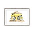 Picture of Yellow Tractor II _GroupedProduct_Rectangle_Landscape_Framed_Matted_