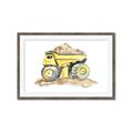 Picture of Yellow Tractor II _GroupedProduct_Rectangle_Landscape_Framed_Matted_