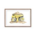 Picture of Yellow Tractor II _GroupedProduct_Rectangle_Landscape_Framed_Matted_