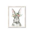 Picture of Floral Bunny _GroupedProduct_Rectangle_Portrait_Framed_Matted_