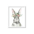 Picture of Floral Bunny _GroupedProduct_Rectangle_Portrait_Framed_Matted_