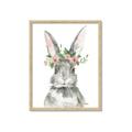 Picture of Floral Bunny _GroupedProduct_Rectangle_Portrait_Framed_Matted_