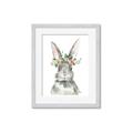 Picture of Floral Bunny _GroupedProduct_Rectangle_Portrait_Framed_Matted_