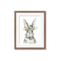 Picture of Floral Bunny _GroupedProduct_Rectangle_Portrait_Framed_Matted_