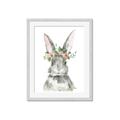 Picture of Floral Bunny _GroupedProduct_Rectangle_Portrait_Framed_Matted_