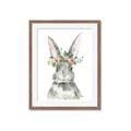 Picture of Floral Bunny _GroupedProduct_Rectangle_Portrait_Framed_Matted_