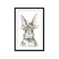 Picture of Floral Bunny _GroupedProduct_Rectangle_Portrait_Framed_Matted_