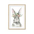 Picture of Floral Bunny _GroupedProduct_Rectangle_Portrait_Framed_Matted_