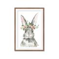 Picture of Floral Bunny _GroupedProduct_Rectangle_Portrait_Framed_Matted_