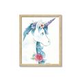 Picture of Blue Unicorn _GroupedProduct_Rectangle_Portrait_Framed_Matted_