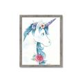 Picture of Blue Unicorn _GroupedProduct_Rectangle_Portrait_Framed_Matted_