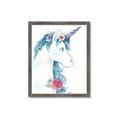 Picture of Blue Unicorn _GroupedProduct_Rectangle_Portrait_Framed_Matted_