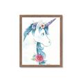 Picture of Blue Unicorn _GroupedProduct_Rectangle_Portrait_Framed_Matted_