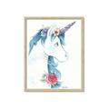 Picture of Blue Unicorn _GroupedProduct_Rectangle_Portrait_Framed_Matted_