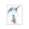 Picture of Blue Unicorn _GroupedProduct_Rectangle_Portrait_Framed_Matted_