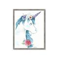 Picture of Blue Unicorn _GroupedProduct_Rectangle_Portrait_Framed_Matted_