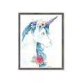 Picture of Blue Unicorn _GroupedProduct_Rectangle_Portrait_Framed_Matted_