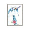 Picture of Blue Unicorn _GroupedProduct_Rectangle_Portrait_Framed_Matted_