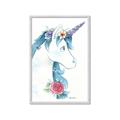 Picture of Blue Unicorn _GroupedProduct_Rectangle_Portrait_Framed_Matted_