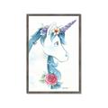 Picture of Blue Unicorn _GroupedProduct_Rectangle_Portrait_Framed_Matted_