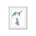 Picture of Blue Unicorn _GroupedProduct_Rectangle_Portrait_Framed_Matted_