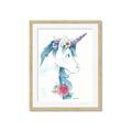 Picture of Blue Unicorn _GroupedProduct_Rectangle_Portrait_Framed_Matted_