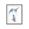 Picture of Blue Unicorn _GroupedProduct_Rectangle_Portrait_Framed_Matted_