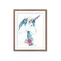 Picture of Blue Unicorn _GroupedProduct_Rectangle_Portrait_Framed_Matted_