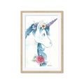 Picture of Blue Unicorn _GroupedProduct_Rectangle_Portrait_Framed_Matted_
