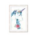 Picture of Blue Unicorn _GroupedProduct_Rectangle_Portrait_Framed_Matted_