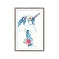 Picture of Blue Unicorn _GroupedProduct_Rectangle_Portrait_Framed_Matted_
