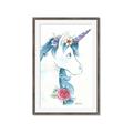 Picture of Blue Unicorn _GroupedProduct_Rectangle_Portrait_Framed_Matted_