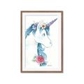 Picture of Blue Unicorn _GroupedProduct_Rectangle_Portrait_Framed_Matted_