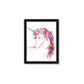Picture of Pink Unicorn _GroupedProduct_Rectangle_Portrait_Framed_Matted_