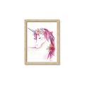Picture of Pink Unicorn _GroupedProduct_Rectangle_Portrait_Framed_Matted_