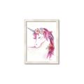 Picture of Pink Unicorn _GroupedProduct_Rectangle_Portrait_Framed_Matted_