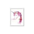 Picture of Pink Unicorn _GroupedProduct_Rectangle_Portrait_Framed_Matted_