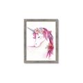 Picture of Pink Unicorn _GroupedProduct_Rectangle_Portrait_Framed_Matted_