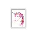 Picture of Pink Unicorn _GroupedProduct_Rectangle_Portrait_Framed_Matted_