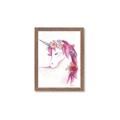 Picture of Pink Unicorn _GroupedProduct_Rectangle_Portrait_Framed_Matted_