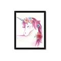 Picture of Pink Unicorn _GroupedProduct_Rectangle_Portrait_Framed_Matted_