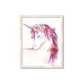 Picture of Pink Unicorn _GroupedProduct_Rectangle_Portrait_Framed_Matted_