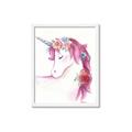 Picture of Pink Unicorn _GroupedProduct_Rectangle_Portrait_Framed_Matted_