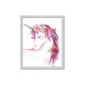 Picture of Pink Unicorn _GroupedProduct_Rectangle_Portrait_Framed_Matted_