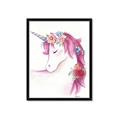 Picture of Pink Unicorn _GroupedProduct_Rectangle_Portrait_Framed_Matted_