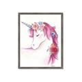 Picture of Pink Unicorn _GroupedProduct_Rectangle_Portrait_Framed_Matted_